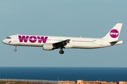 WOW Air Airbus A321-211 (TF-KID) at  Gran Canaria, Spain