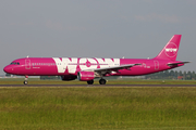 WOW Air Airbus A321-211 (TF-SON) at  Amsterdam - Schiphol, Netherlands