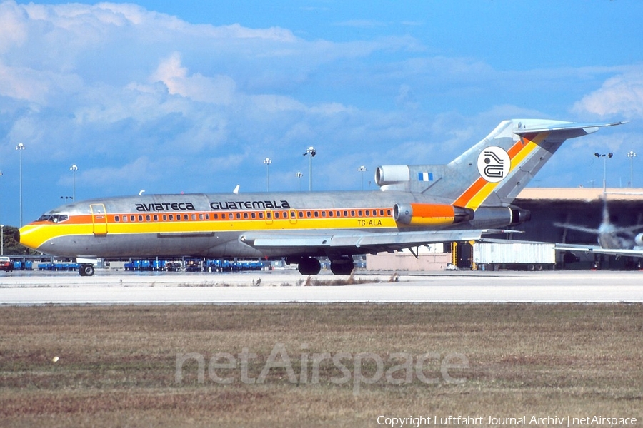 Aviateca Guatemala Boeing 727-25C (TG-ALA) | Photo 397518