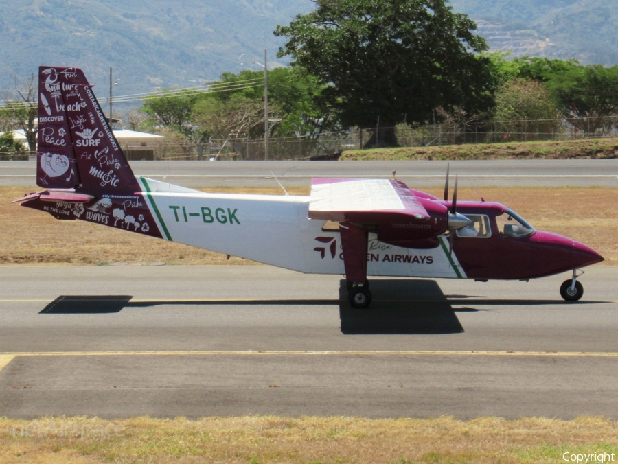 CarmonAir Charter Britten-Norman BN-2A-6 Islander (TI-BGK) | Photo 377766