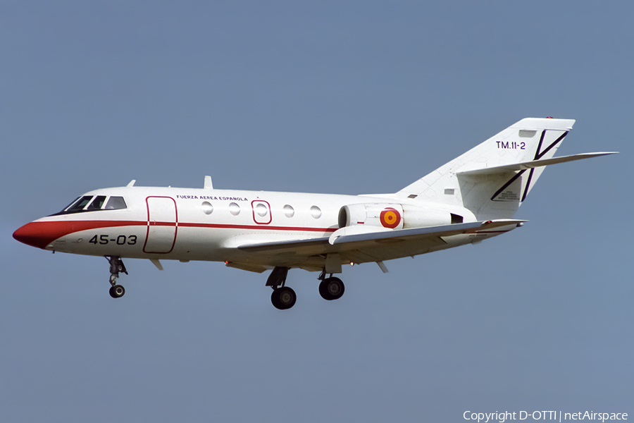 Spanish Air Force (Ejército del Aire) Dassault Falcon 20D (TM.11-2) | Photo 429338