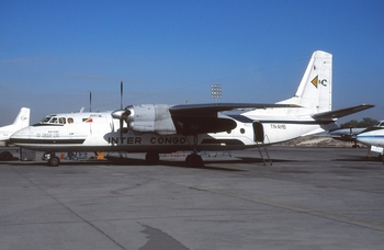 Inter Congo Antonov An-24B (TN-AHB) at  Sharjah - International, United Arab Emirates