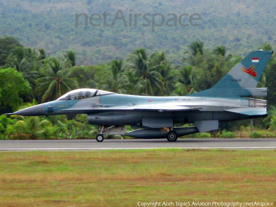 Indonesian Air Force (TNI-AU) General Dynamics F-16A Fighting Falcon (TS-1605) | Photo 208657