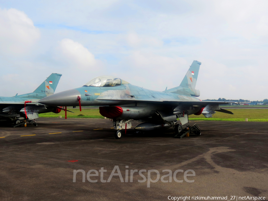 Indonesian Air Force (TNI-AU) General Dynamics F-16C Fighting Falcon (TS-1632) | Photo 623428