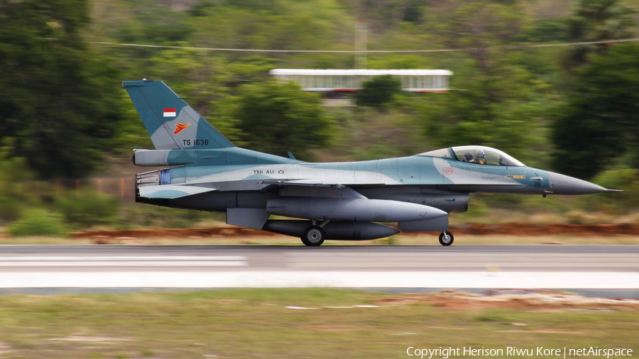 Indonesian Air Force (TNI-AU) General Dynamics F-16C Fighting Falcon (TS-1638) | Photo 459878