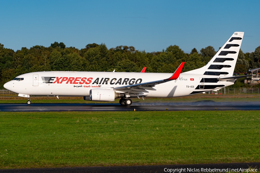 Express Air Cargo Boeing 737-8Q8(SF) (TS-ICD) | Photo 643331