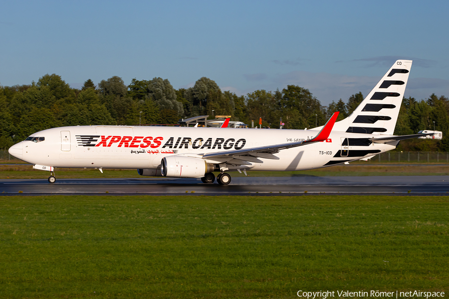 Express Air Cargo Boeing 737-8Q8(SF) (TS-ICD) | Photo 643347