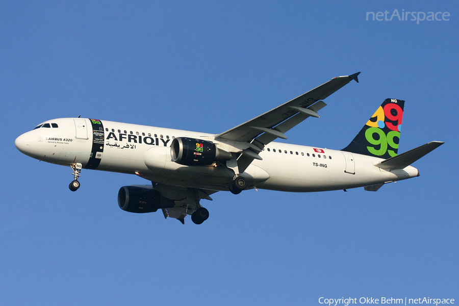 Afriqiyah Airways (Nouvelair Tunisie) Airbus A320-211 (TS-ING) | Photo 40450