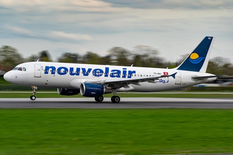 Nouvelair Tunisie Airbus A320-214 (TS-INU) at  Hamburg - Fuhlsbuettel (Helmut Schmidt), Germany