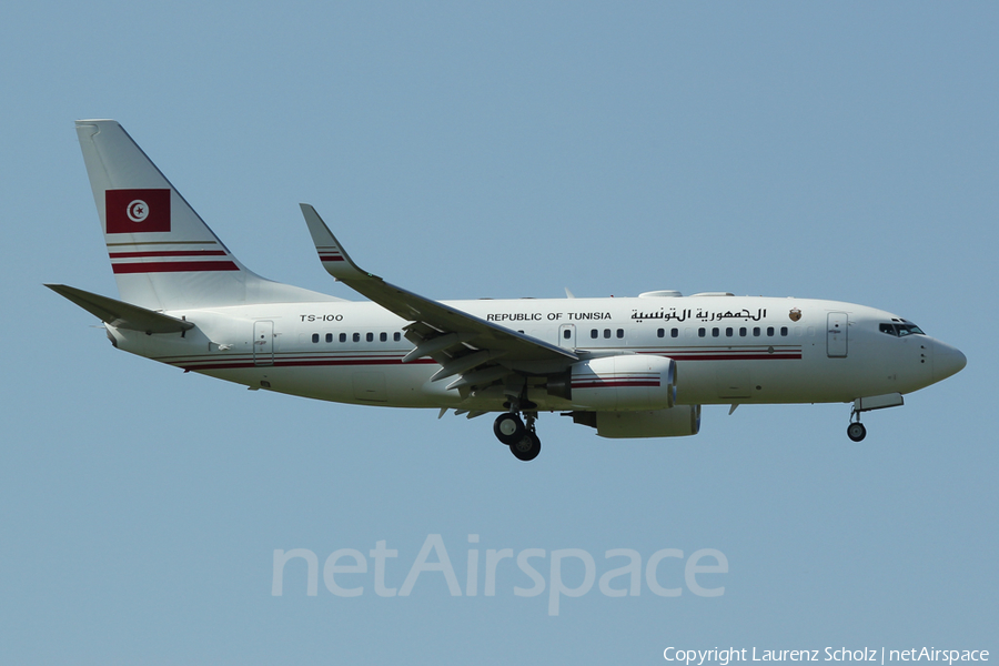 Tunisian Government Boeing 737-7H3(BBJ) (TS-IOO) | Photo 79211