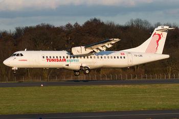 Tunisair Express ATR 72-500 (TS-LBE) at  Mönchengladbach, Germany