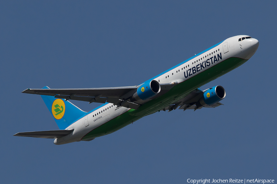 Uzbekistan Airways Boeing 767-33P(ER) (UK67003) | Photo 107424