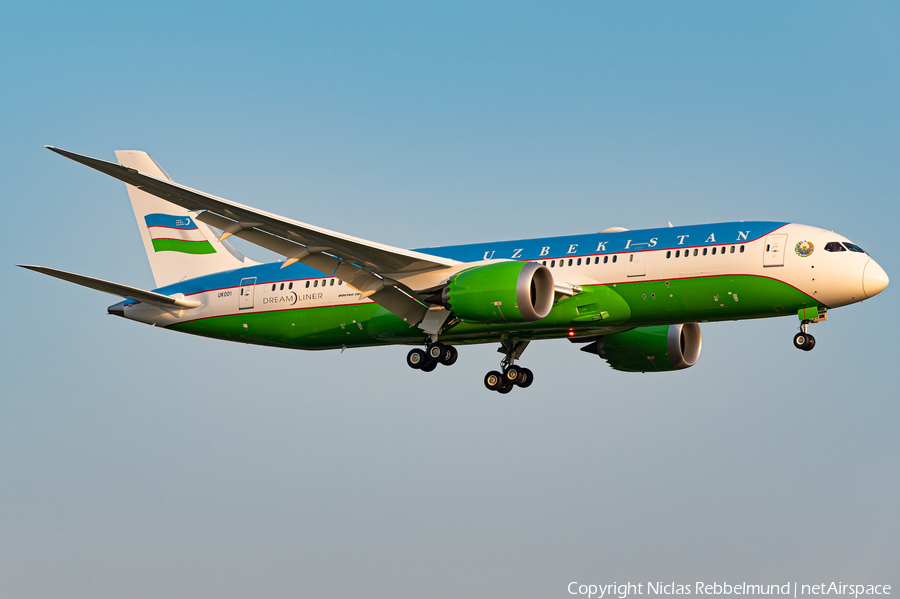 Uzbekistani Government Boeing 787-8(BBJ) (UK001) | Photo 403497