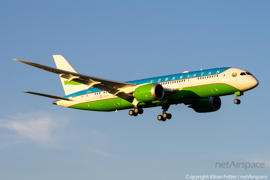 Uzbekistani Government Boeing 787-8(BBJ) (UK001) | Photo 415757