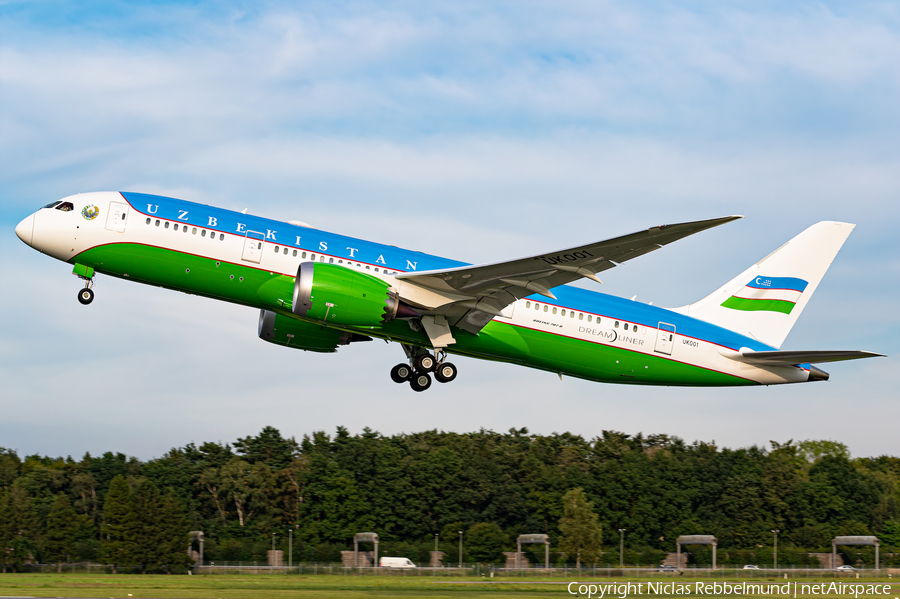 Uzbekistani Government Boeing 787-8(BBJ) (UK001) | Photo 471124