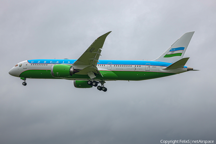 Uzbekistani Government Boeing 787-8(BBJ) (UK001) | Photo 524969