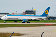 Uzbekistan Airways Boeing 767-33PF(ER) (UK67001) at  Leipzig/Halle - Schkeuditz, Germany