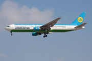 Uzbekistan Airways Boeing 767-33P(ER) (UK67002) at  Dubai - International, United Arab Emirates