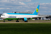 Uzbekistan Airways Boeing 767-33P(ER) (UK67004) at  Hannover - Langenhagen, Germany