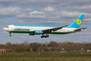 Uzbekistan Airways Boeing 767-33P(ER) (UK67004) at  Hannover - Langenhagen, Germany