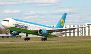 Uzbekistan Airways Boeing 767-33P(ER) (UK67004) at  Hannover - Langenhagen, Germany