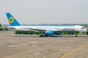 Uzbekistan Airways Boeing 757-23P (UK75701) at  Andizhan, Uzbekistan
