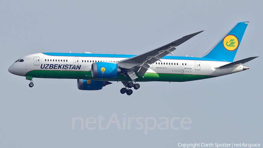 Uzbekistan Airways Boeing 787-8 Dreamliner (UK78705) | Photo 378374