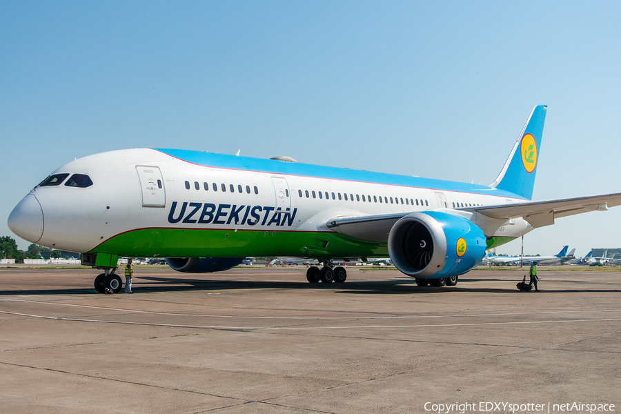 Uzbekistan Airways Boeing 787-8 Dreamliner (UK78705) | Photo 507550