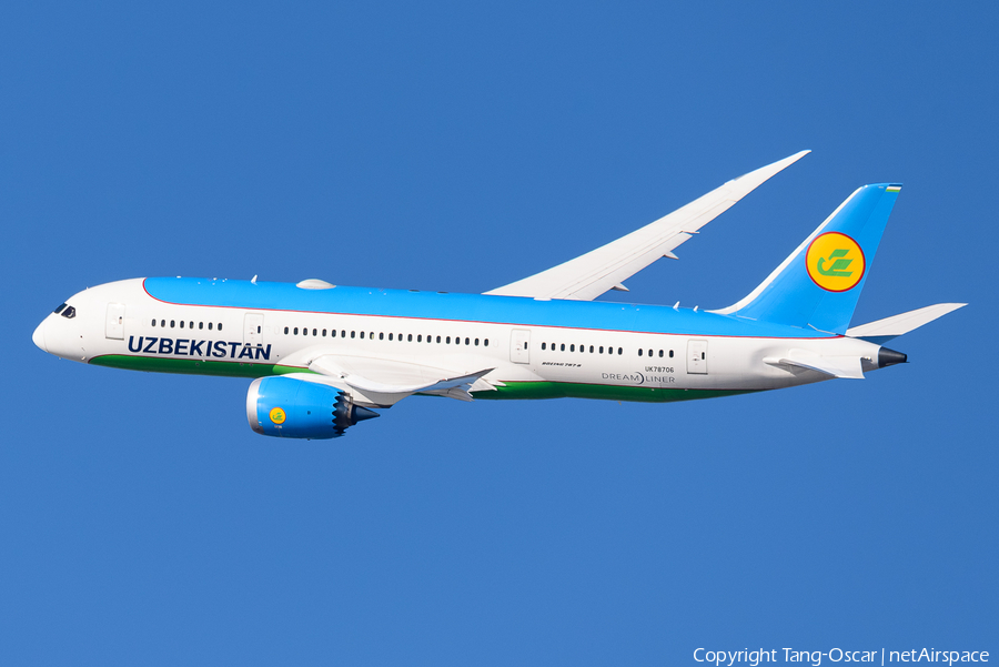 Uzbekistan Airways Boeing 787-8 Dreamliner (UK78706) | Photo 659651
