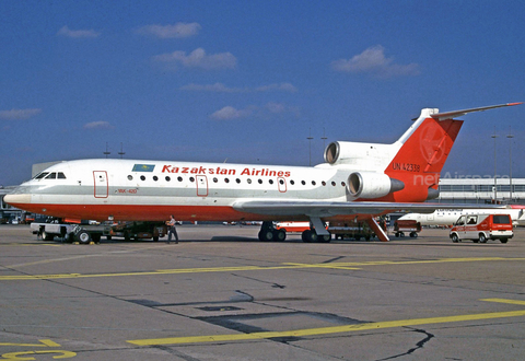 Kazakhstan Airlines Yakovlev Yak-42D (UN-42338) at  Hamburg - Fuhlsbuettel (Helmut Schmidt), Germany