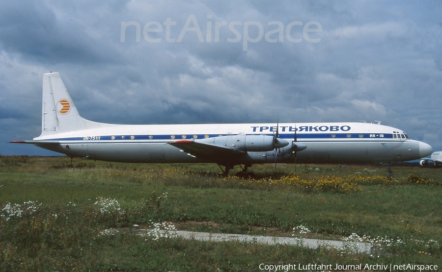 Tretyakovo Air Transport Ilyushin Il-18GrM (UN-75111) | Photo 406920