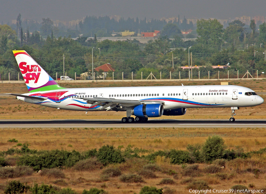 Sunday Airlines Boeing 757-21B (UP-B5702) | Photo 89255