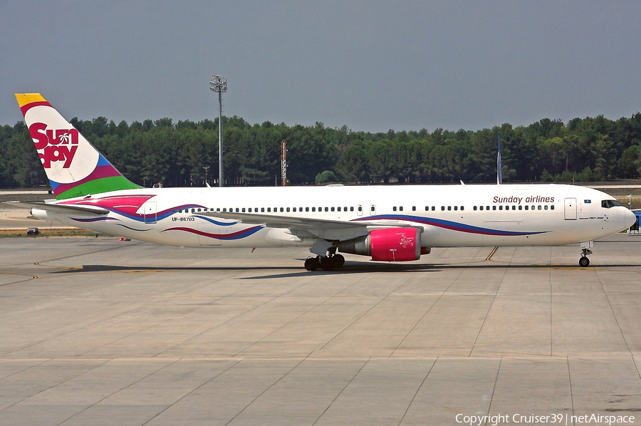 Sunday Airlines Boeing 767-332(ER) (UP-B6703) | Photo 89304