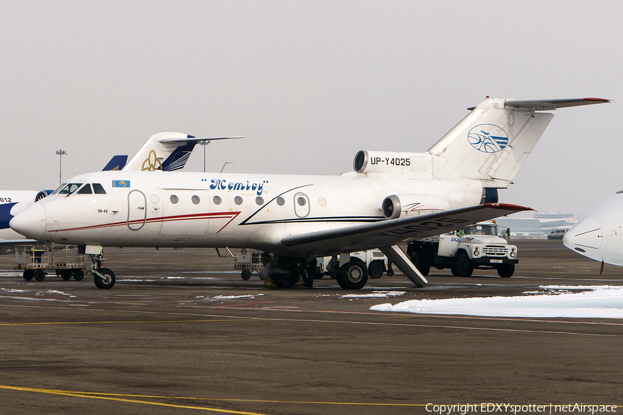 Zhetysu AirCompany Yakovlev Yak-40K (UP-Y4025) | Photo 274002