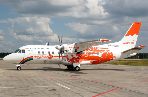 Aeromost Antonov An-140-100 (UR-14002) at  Moscow - Domodedovo, Russia