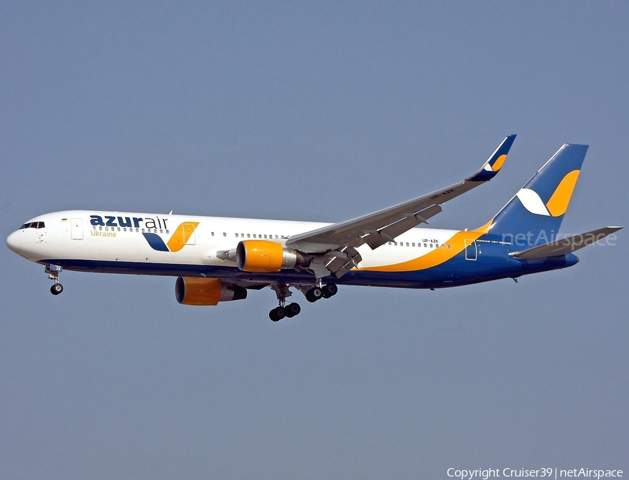 Azur Air Ukraine Boeing 767-33A(ER) (UR-AZK) | Photo 365969