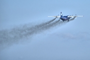 Ukraine Air Alliance Antonov An-12BK (UR-CGV) at  Hamburg - Fuhlsbuettel (Helmut Schmidt), Germany