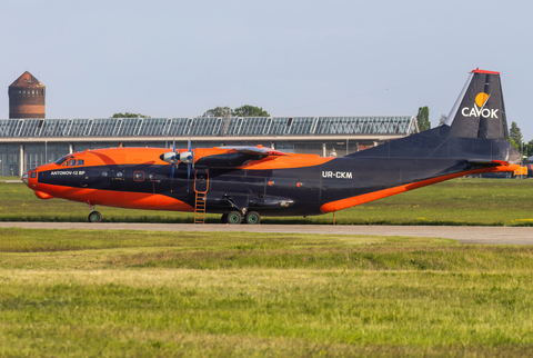 Cavok Air Antonov An-12BP (UR-CKM) at  Leipzig/Halle - Schkeuditz, Germany