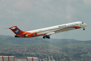 Bravo Airways McDonnell Douglas MD-83 (UR-COB) at  Burgas, Bulgaria