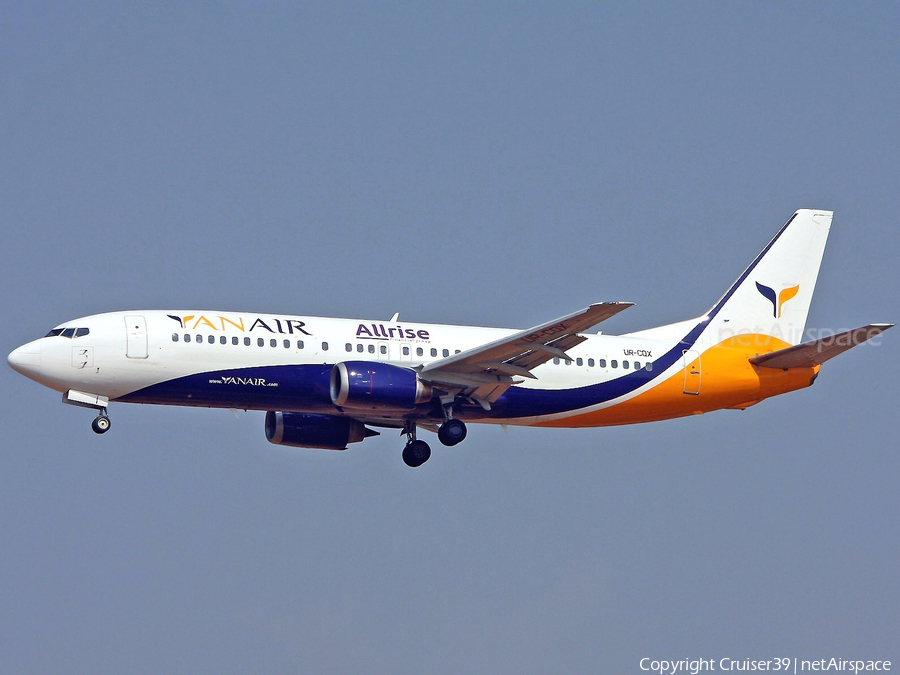 Yanair Boeing 737-4B7 (UR-CQX) | Photo 365968