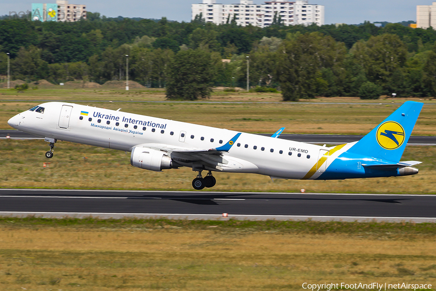 Ukraine International Airlines Embraer ERJ-190LR (ERJ-190-100LR) (UR-EMD) | Photo 149866