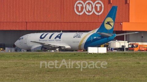 Ukraine International Airlines Boeing 737-3Y0(SF) (UR-FAA) at  Liege - Bierset, Belgium