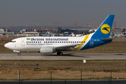 Ukraine International Airlines Boeing 737-5Y0 (UR-GAJ) at  Frankfurt am Main, Germany
