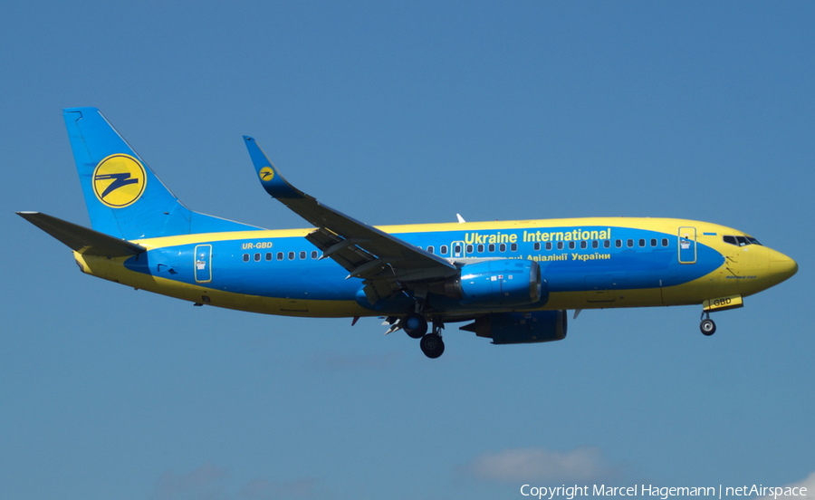 Ukraine International Airlines Boeing 737-36Q (UR-GBD) | Photo 121714