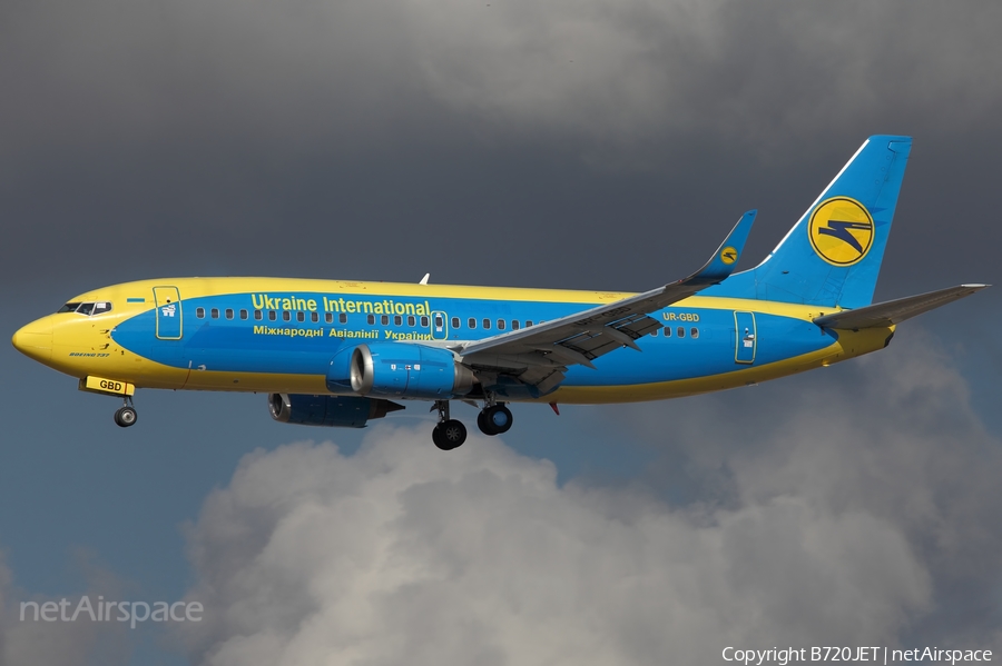 Ukraine International Airlines Boeing 737-36Q (UR-GBD) | Photo 68846