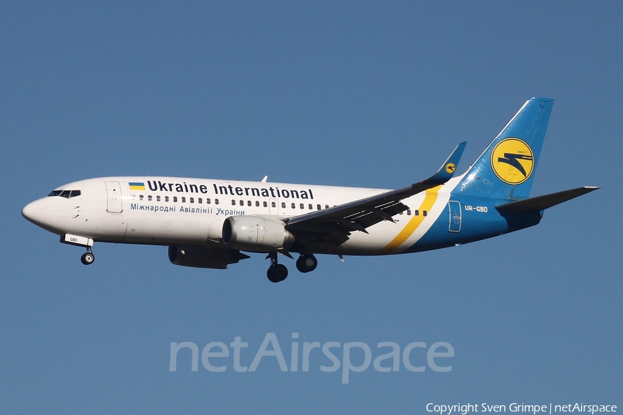 Ukraine International Airlines Boeing 737-36Q (UR-GBD) | Photo 247653