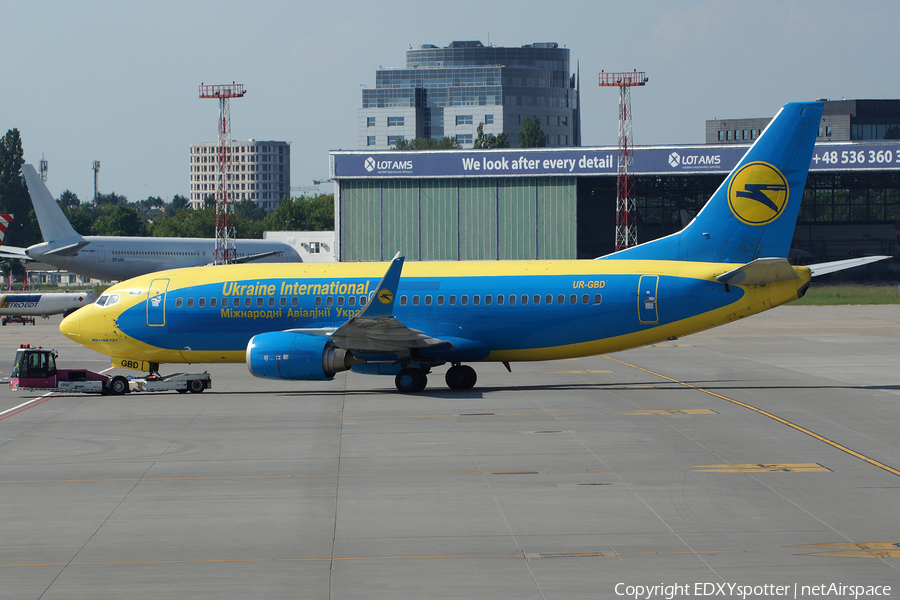 Ukraine International Airlines Boeing 737-36Q (UR-GBD) | Photo 344916