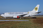 Ukraine International Airlines Boeing 737-548 (UR-GBE) at  Billund, Denmark