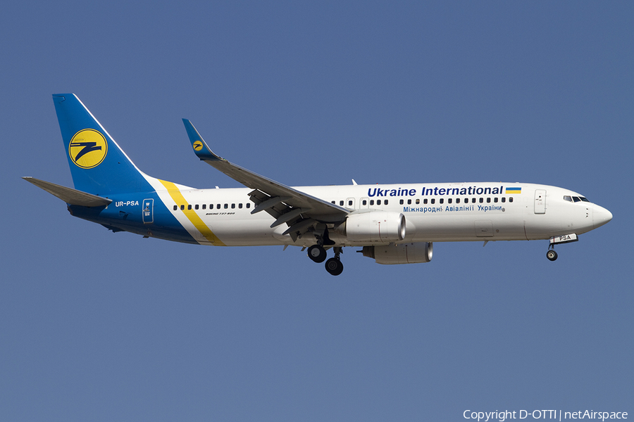 Ukraine International Airlines Boeing 737-8HX (UR-PSA) | Photo 391024
