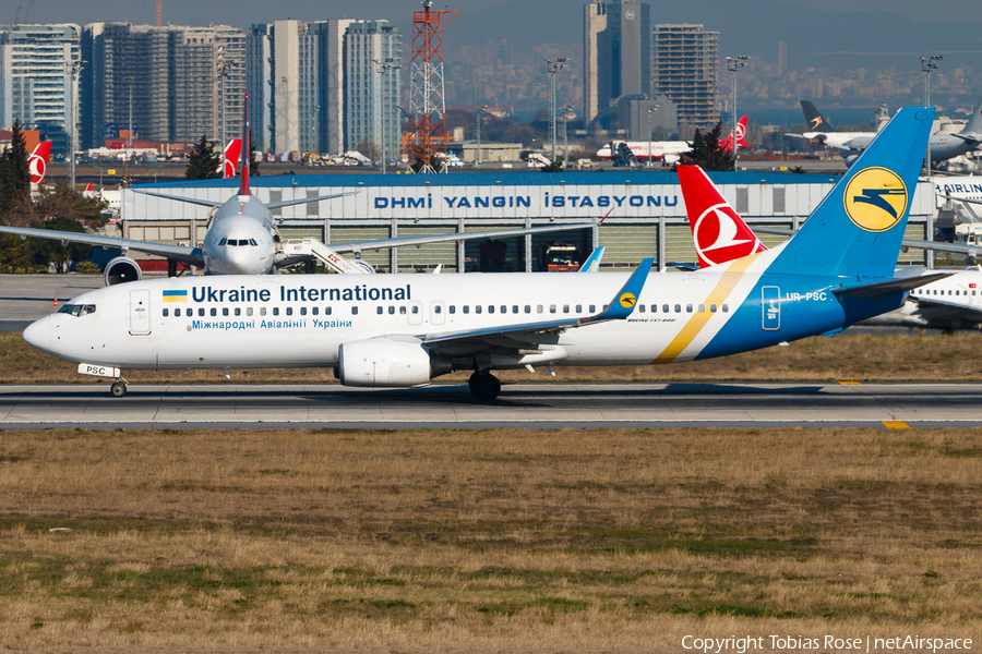 Ukraine International Airlines Boeing 737-8HX (UR-PSC) | Photo 313537